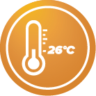 Works down to -26 °C