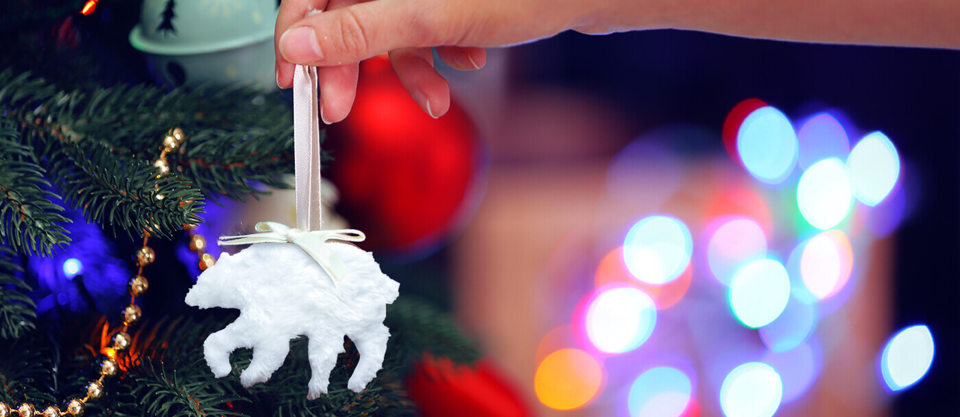 How to make polar bear tree decorations DY polar bear tree decorations.