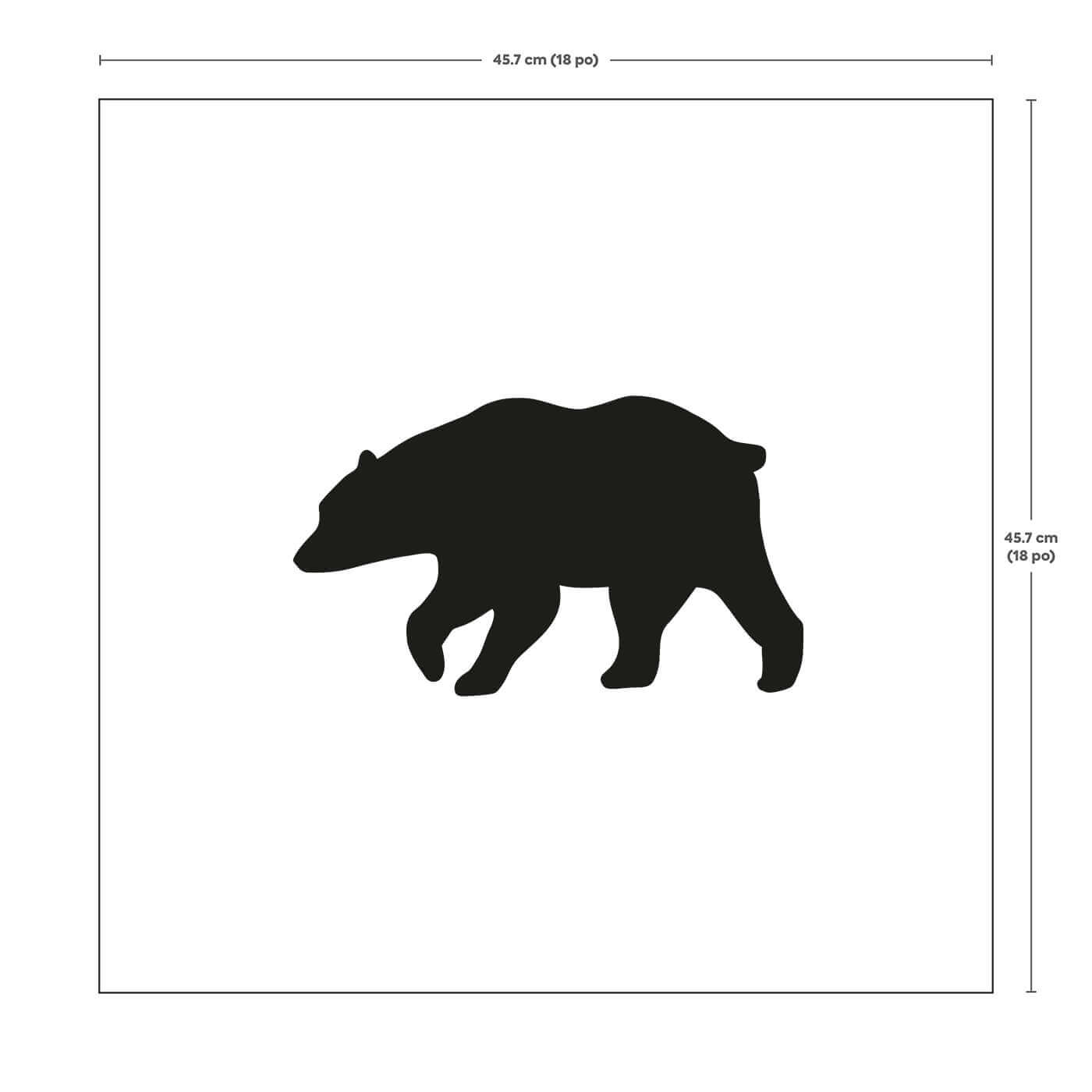 Alaskan polar bear cushion