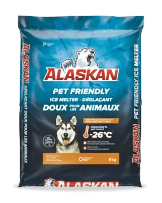 Déglaçant doux pour les animaux Alaskan