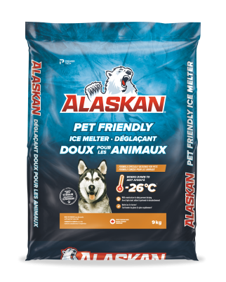 Déglaçant doux pour les animaux Alaskan