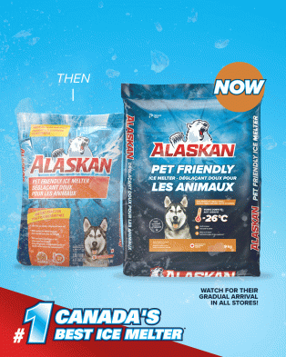 Alaskan Pet Friendly Ice Melter bag 9kg then and now