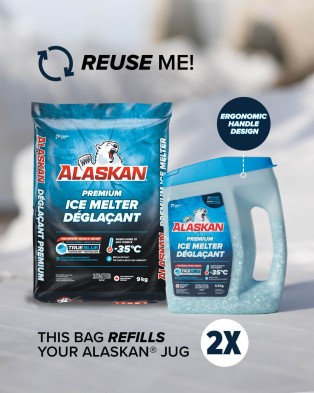 Reuse Alaskan Premium Ice Melter jug