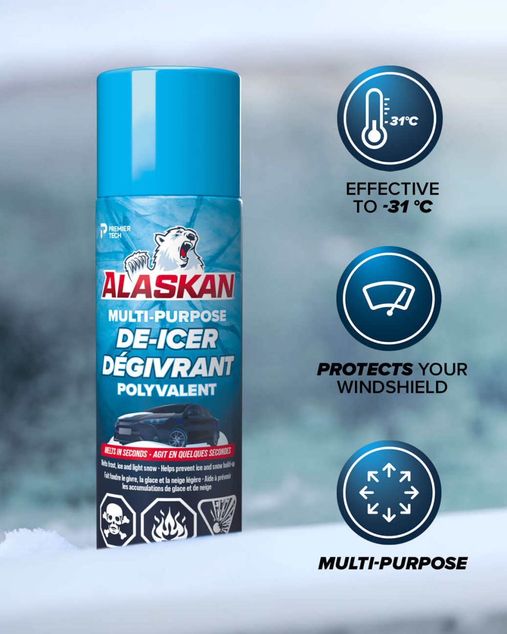 Alaskan® Alaskan® Multi-purpose De-icer Aerosol