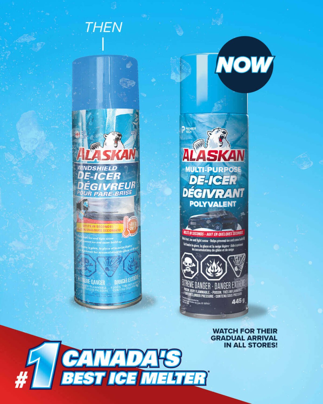 4x K2 K607 Alaska Dégiveur Spray Dégivrant Essuie-Glace Déglaçant Spray  700ml