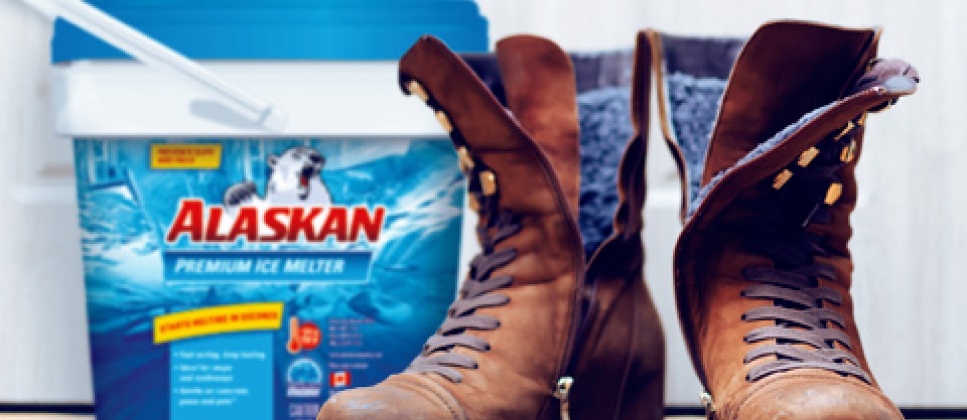 How to remove ice melter residue on floors, carpets and boots